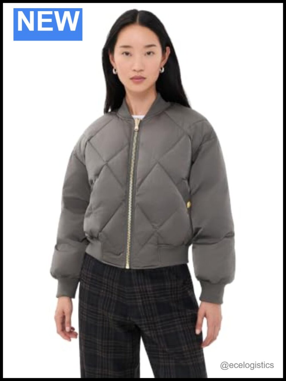 Reversible Puffer Jacket Mid-Weight Satin Quilted